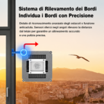 Liectroux S9 - robot per la pulizia dei vetri, con 2 spazzole a rulli, spray pompa dell'acqua a 6 vie, motore brushless, aspirazione 9KPa, impianti senza telaio, 8 microinterruttori, corda di sicurezza e cavo di alimentazione 2 in 1, app e telecomando, prompt vocali - immagine 4