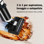 Aspirapolvere portatile senza fili Liectroux i7 Pro per solidi e liquidi, autopulente, autoasciugante, con guida vocale. - immagine 4