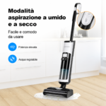 Aspirapolvere portatile senza fili Liectroux i7 Pro per solidi e liquidi, autopulente, autoasciugante, con guida vocale. - immagine 5