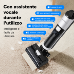 Aspirapolvere portatile senza fili Liectroux i7 Pro per solidi e liquidi, autopulente, autoasciugante, con guida vocale. - immagine 6