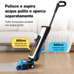 Aspirapolvere portatile senza fili Liectroux i7 Pro per solidi e liquidi, autopulente, autoasciugante, con guida vocale. - immagine 9